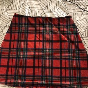PRETTY PAST LOVERS PLAID SKIRT